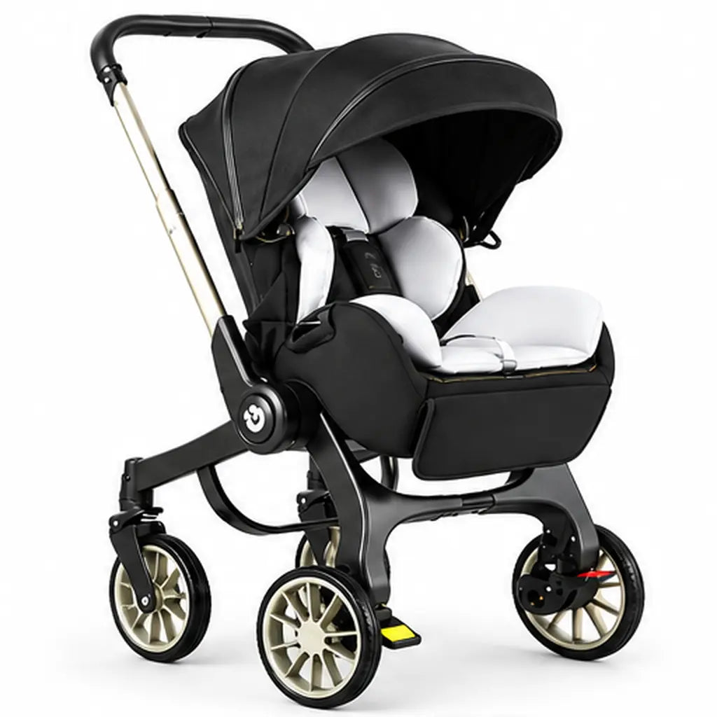 Cărucior 4 în 1 pentru Bebeluși Stroller Plus 2053 – Sistem Multifuncțional, 0-3 Ani
