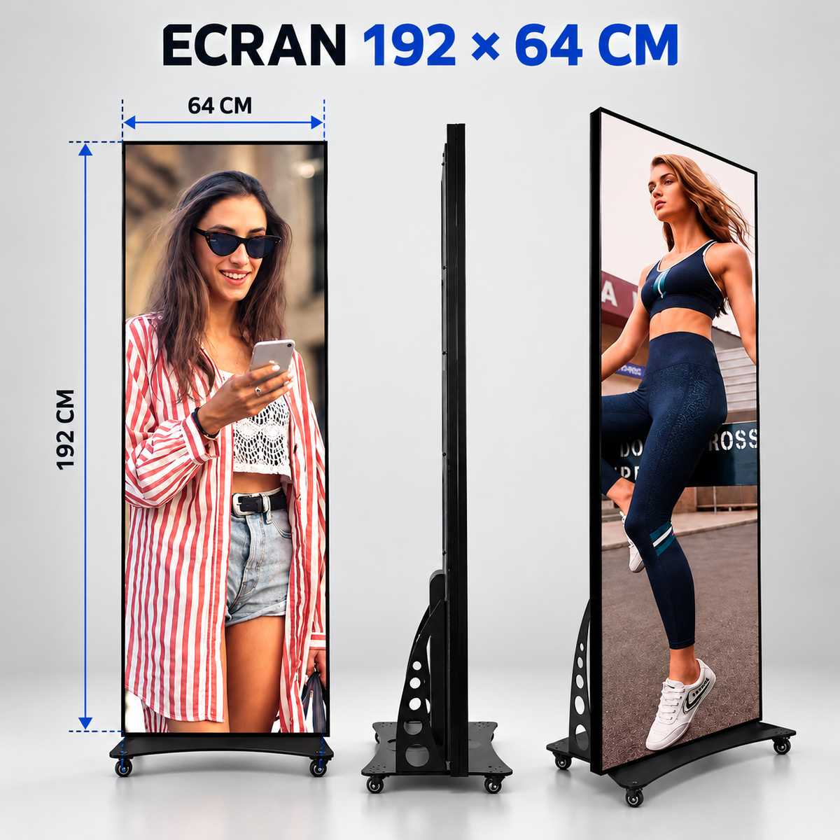 Ecran LED indoor cu suprafață de afișare 192 pe 64 cm