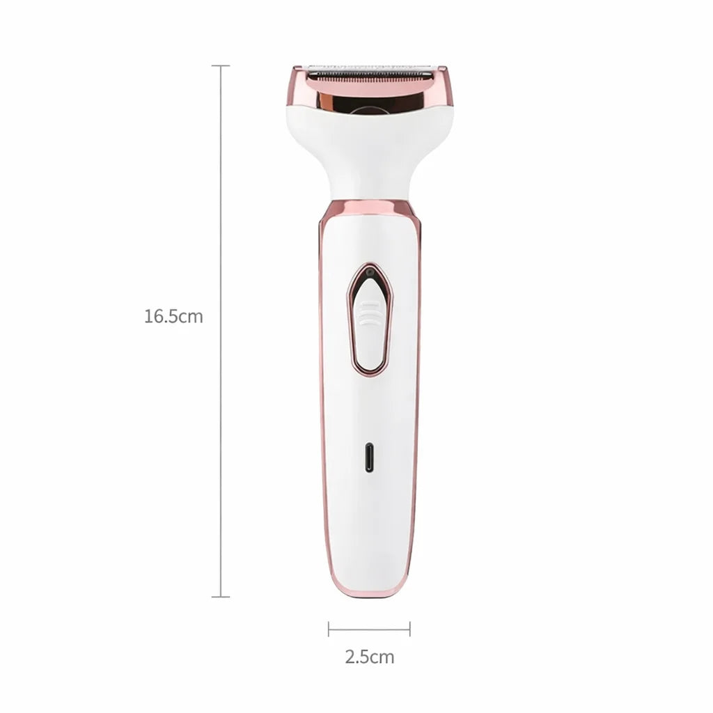 Kit Profesional de Îngrijire 4-în-1 – Lady Shaver Elegant & Trimmer Multifuncțional
