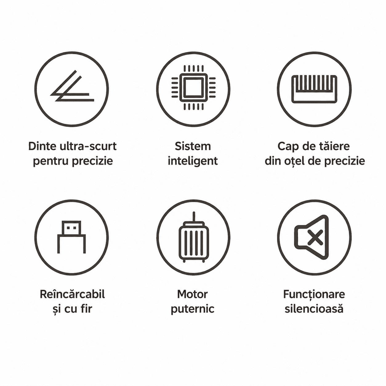 Aparat Profesional De Tuns Și Contur Haley HY-4512, Lamă Din Oțel, Acumulator 1300 mAh, Autonomie 150 Min, Display LED, USB Type-C
