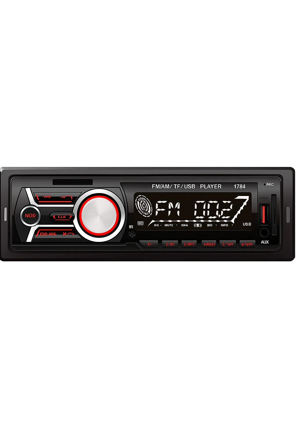 Radio Auto MP3 Player / Bluetooth / USB / SD Card / AUX / 4 x 50W / Afișaj LED / RCA / Telecomandă