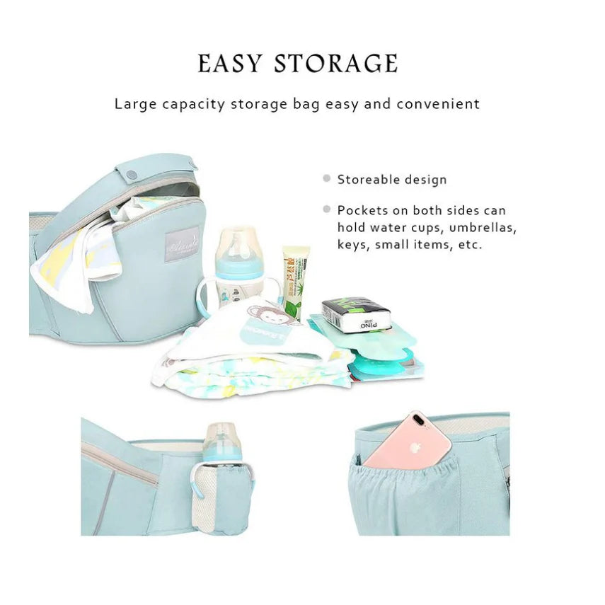 Marsupiu Multifunctional pentru bebelusi cu suport lombar, At Performance, Bumbac, 9 in 1, Varsta 0-36 luni, Verde