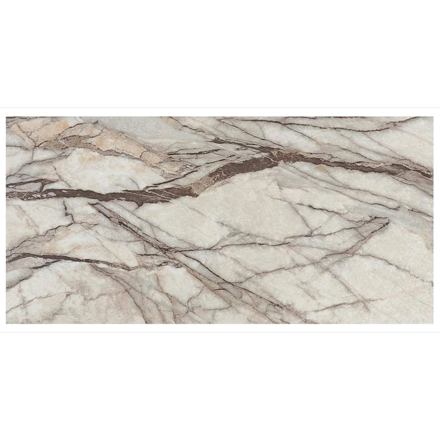 Set 10x Tapet Marmura, AT PERFORMANCE®, suprafata acoperire 1.8 mp, autoadeziv, waterproof, usor de montat, design modern, 30x60 cm, Bej marmorat