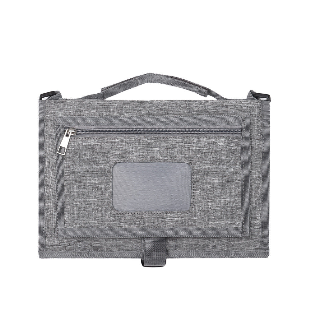Saltea Pentru Infasat Portabila, Tip Geanta, At Performance, Impermeabila, Multifunctionala, Pliabila, Compartimentata, Sistem Prindere Carucior, 118 x 58 cm, gri