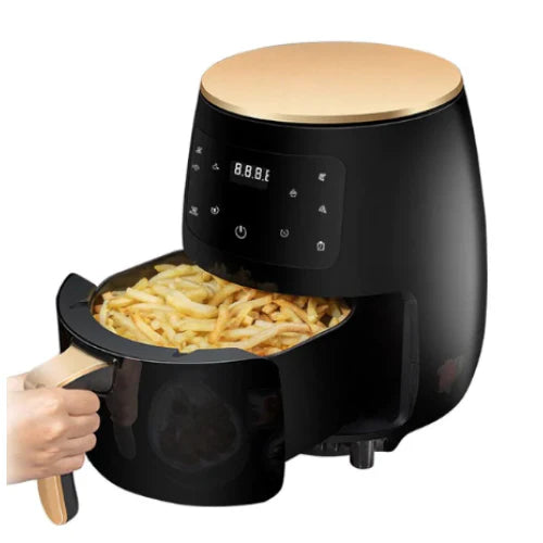 Friteuză fără Ulei AT PERFORMANCE® 2400W, 6L, Cuptor cu Aer Cald 360°, Funcție de Coacere – CADOU 100 Hârtii de Copt