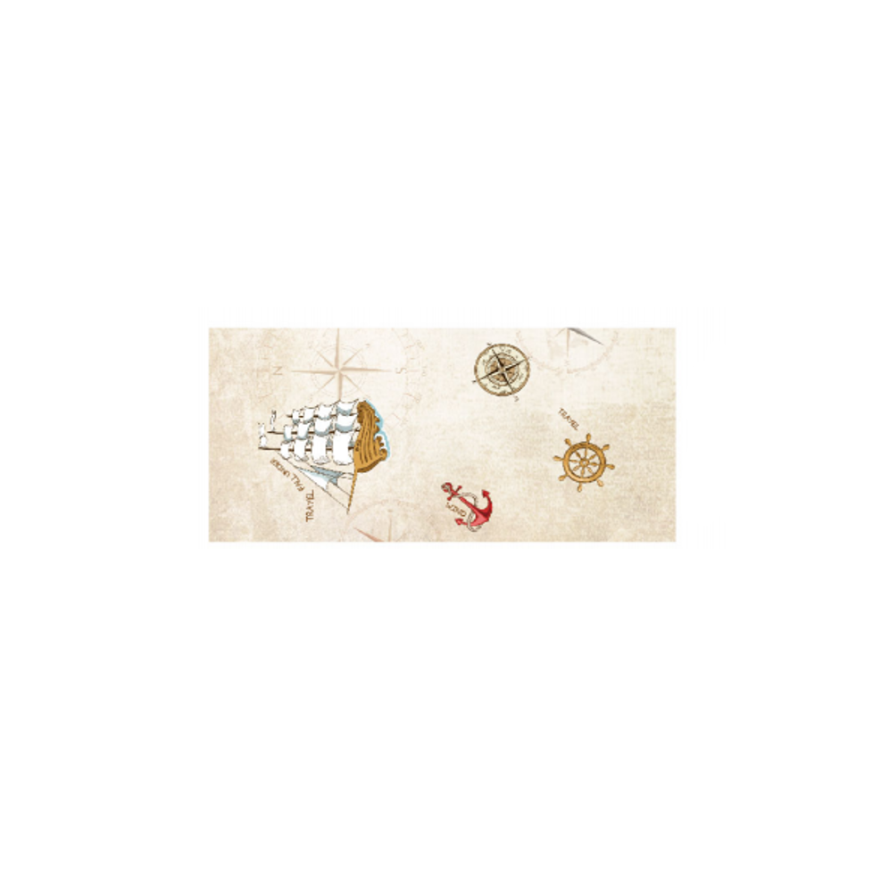 Rola Tapet 3D, autoadeziv/autocolant, AT PERFORMANCE®, spuma moale, design modern, pentru interior, usor de curatat, rezistent la apa, 68cmx2.8m, model corabie, pirati