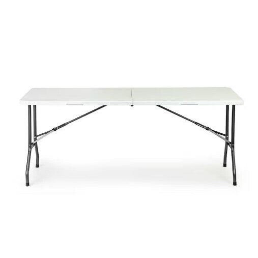 Masa plianta dreptunghiulara politilena, AT PERFORMANCE®, sigurante speciale, cadru din otel, maner transport, sustine 100 kg, 180 x 72 x 70 cm