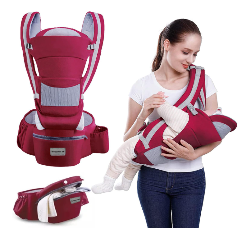 Marsupiu Multifunctional pentru bebelusi cu suport lombar, At Performance, Bumbac, 9 in 1, Varsta 0-36 luni, Verde