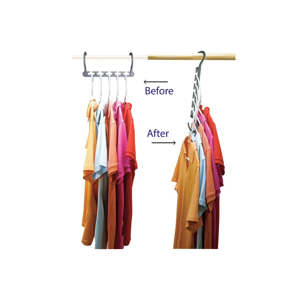 Set 10 suporturi organizatoare, AT PERFORMANCE®, pentru umerase, alb