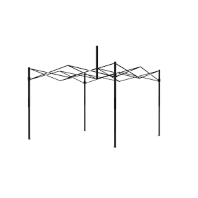 Cort tip Pavilion AT PERFORMANCE 3x3m Rosu, Prelata Impermeabila, Pliabil, Structura Metalica Solida, Pentru Curte, Gradina, Evenimente