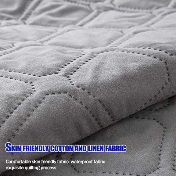 Husa de saltea din bumbac, impermeabila, At Performance, Gri 180x200cm