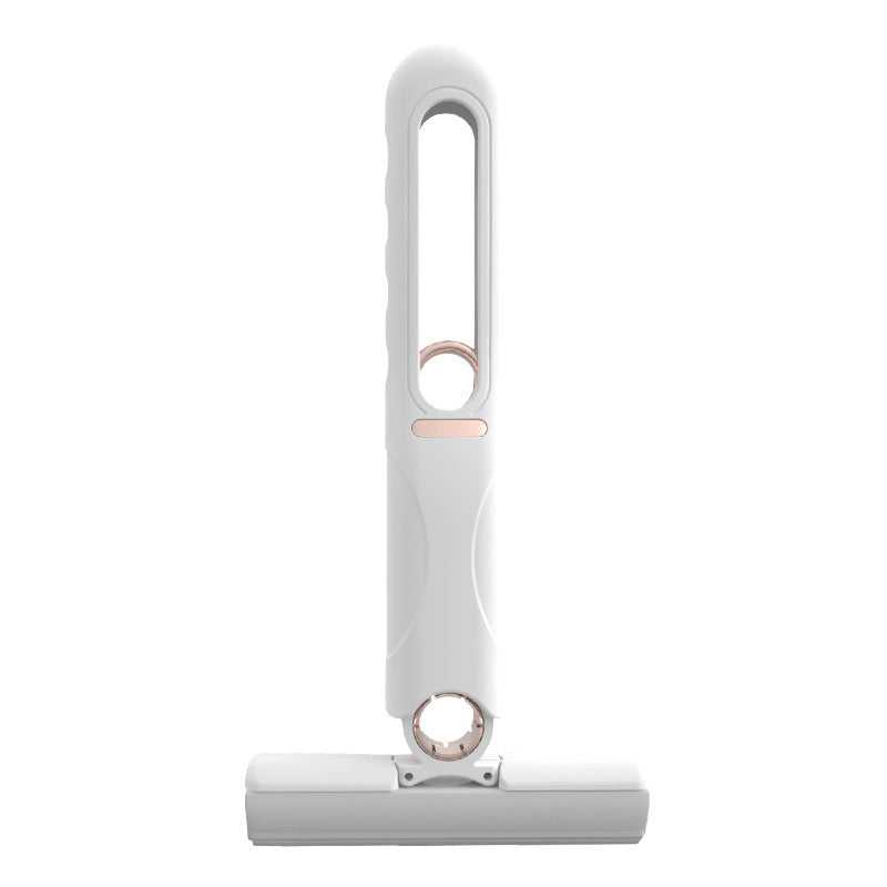 Mini Mop Portabil, At Performance, cu stoarcere automata, Burete de inalta calitate, Spalare umeda sau uscata, Potrivit pentru Geamuri, Blaturi, Bucatari, Bai, 2 bureti inclusi, Alb