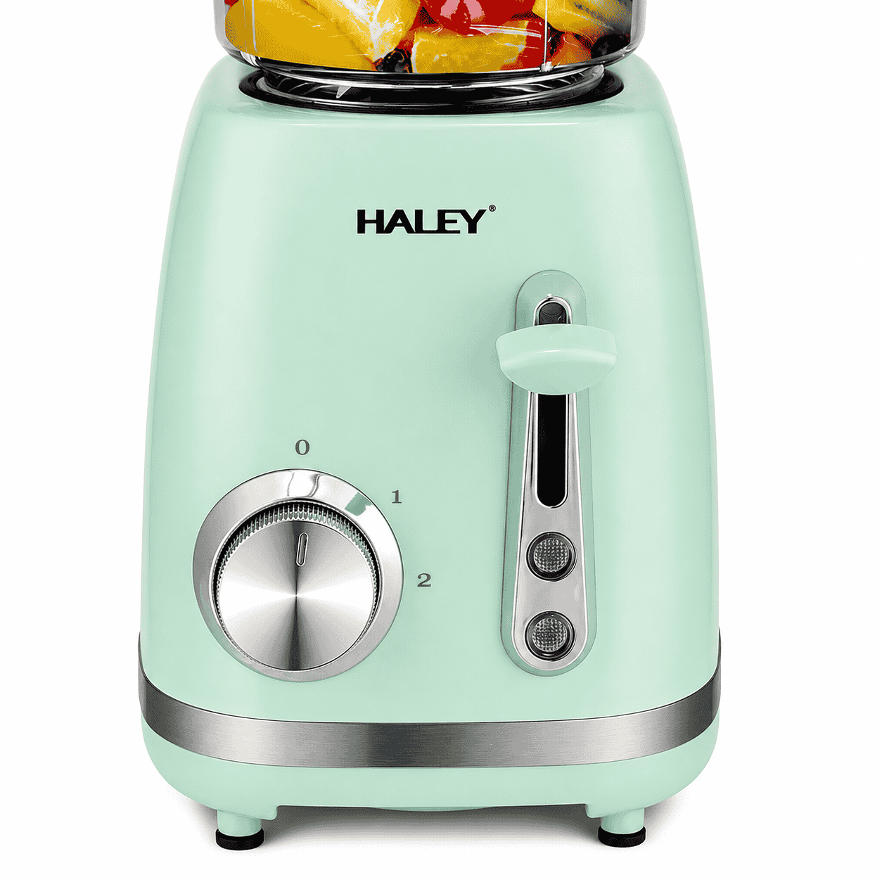 Blender 2 în 1 HALEY HY-2962, 500W, Recipient 1.5L, 2 Viteze + Funcție Pulse, Râșniță, Zdrobire Gheață, Lame din Oțel Inoxidabil, Verde Mentă