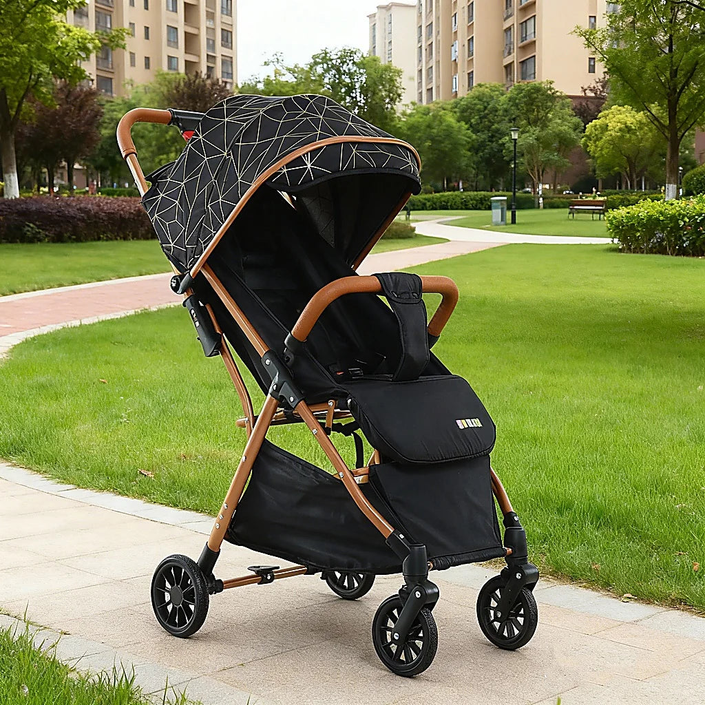 Cărucior pentru copii KIDOO 6607 pliabil, spătar reglabil, copertină mare, 0-36 luni, max. 22 kg