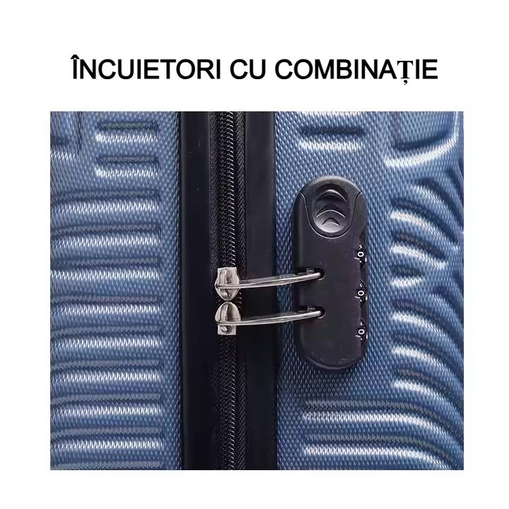 Set Valize, Trolere 3in1 AT PERFORMANCE® – ABS, 4 Roți, Cu Cifru