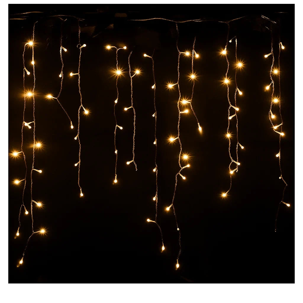 instalatie luminoasă Crăciun 12 metri AT PERFORMANCE® – 300 LED-uri alb rece, decor interior/exterior