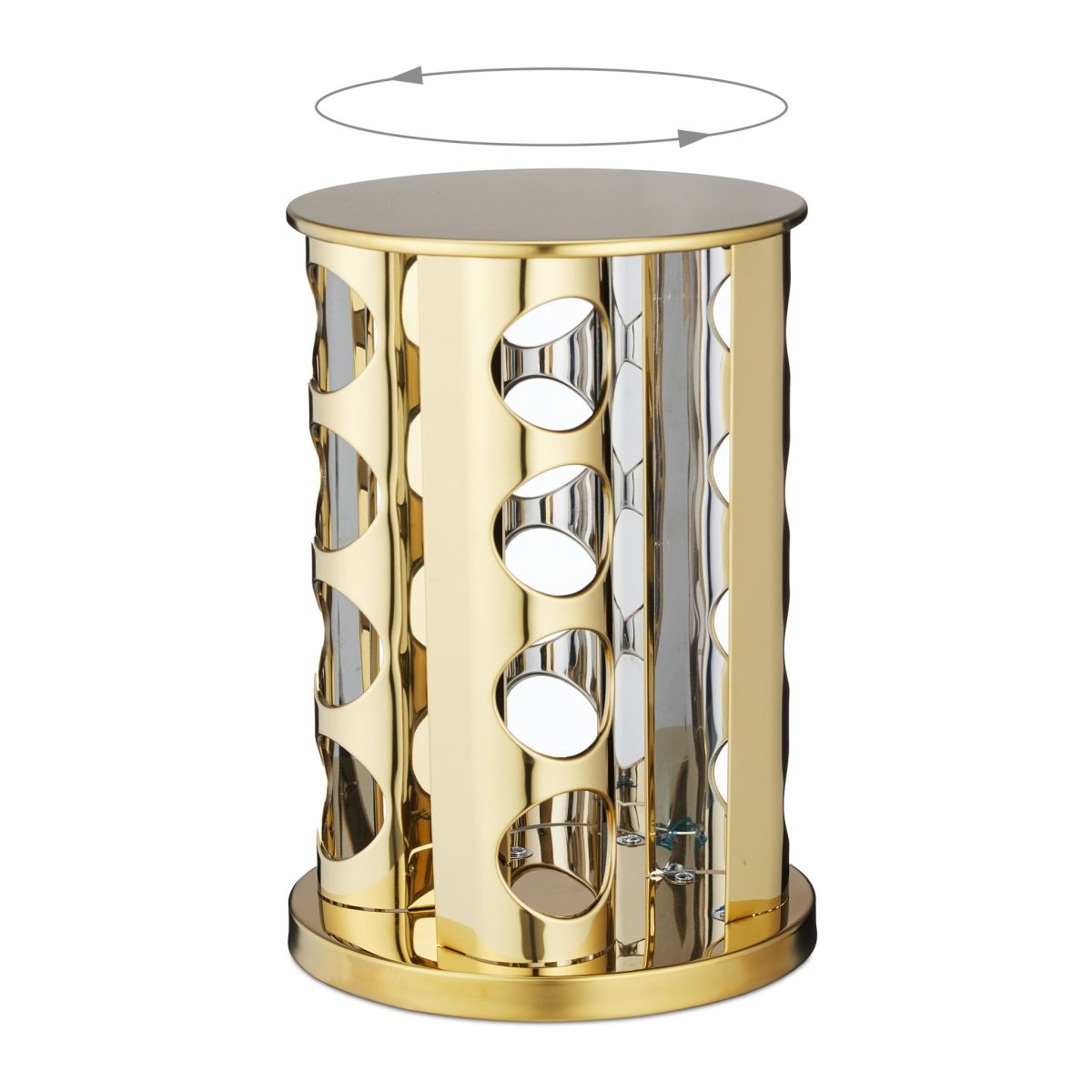 Set 16 recipiente condimente cu suport rotativ, inox, AT PERFORMANCE®,