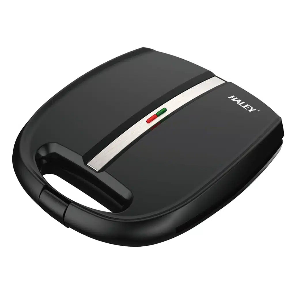 Aparat de Sandwich-uri HALEY HY-1041, 1400W, 8 Triunghiuri, Plăci Antiaderente, Încălzire Rapidă, Indicator Luminos, Negru