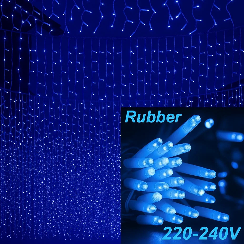 Instalație luminoasă tip perdea AT Performance 3x2M, 240 LED, IP65, efect curgere