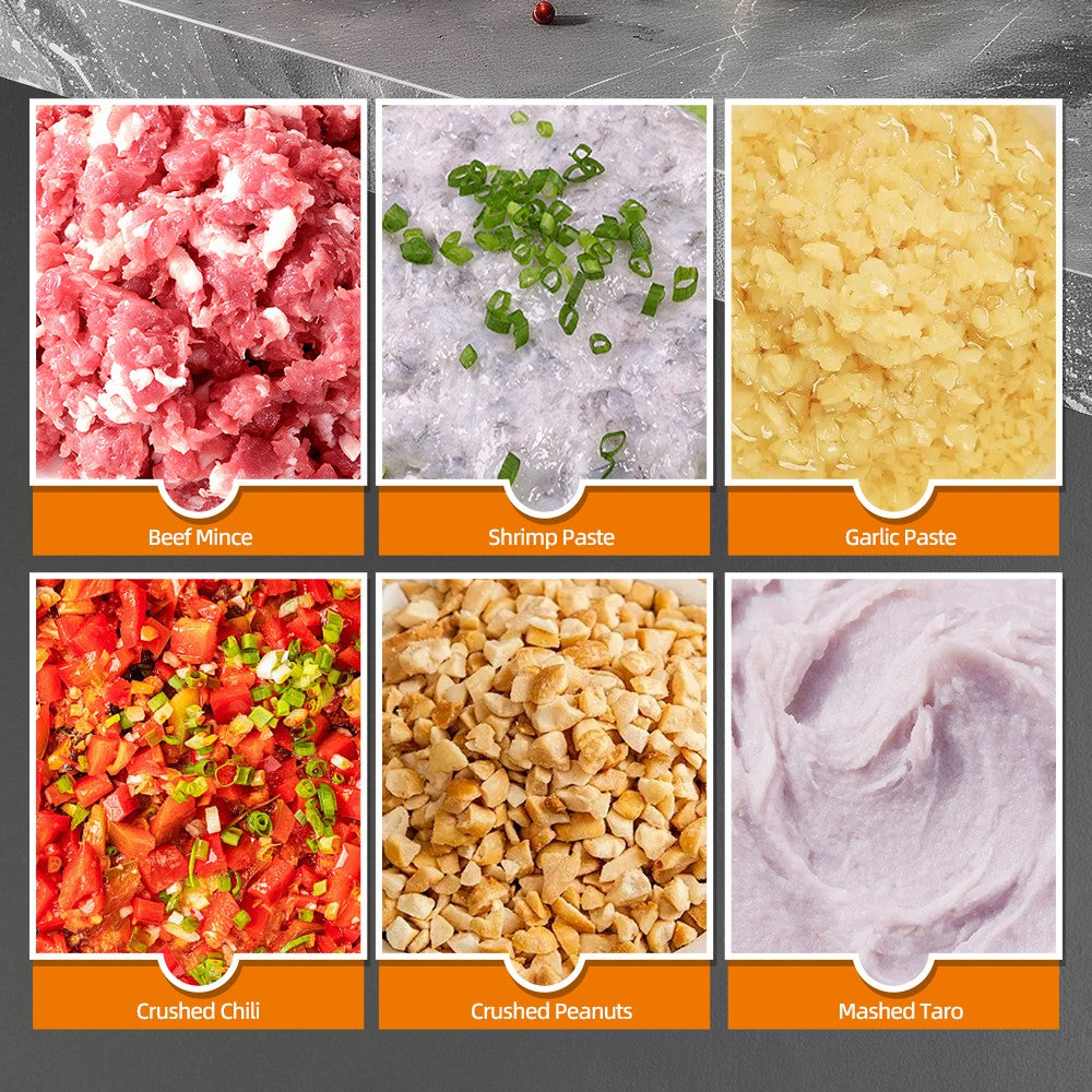 Tocator Electric HALEY 1200W, 4 Lame din Oțel Inoxidabil, Recipient Full Inox 6L, 2 Viteze Reglabile