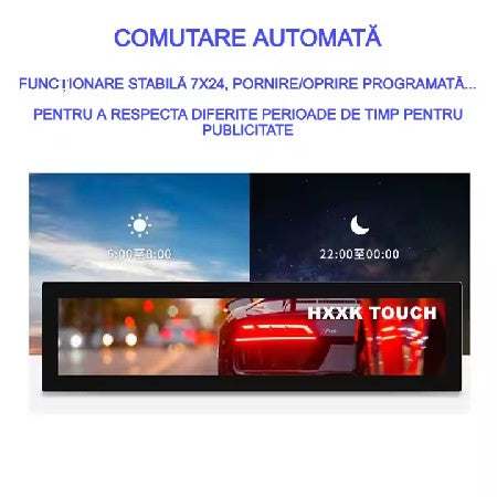 Reclama luminoasa led, AT PERFORMANCE®, Programabila, Wi-Fi, USB, P5 Full Color, 200 x 70 cm, Aluminiu/ABS