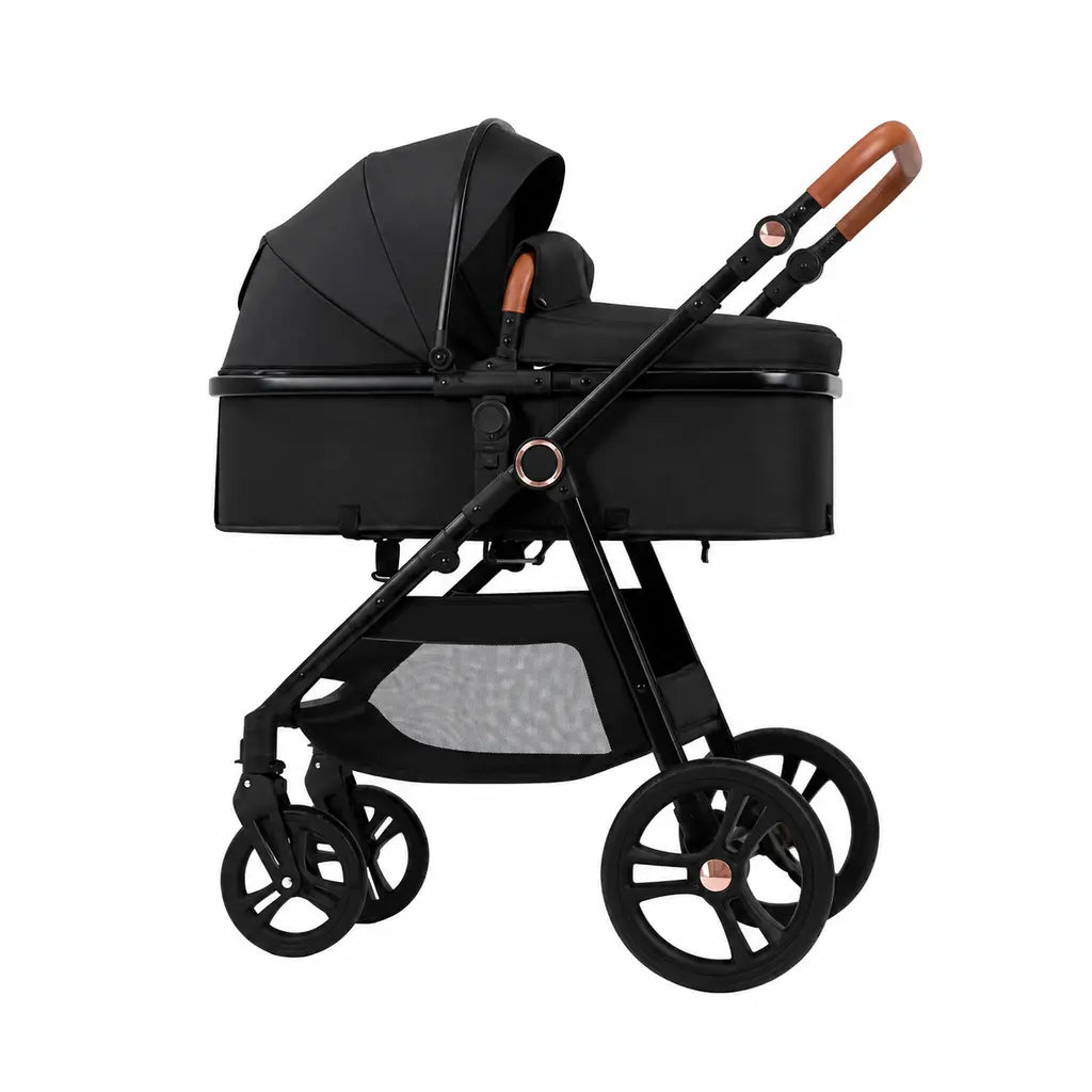 Carucior Pentru Bebelusi, At Performance, Pliabil, Usor, cu Sezut reversibil, Functie Sport, 0-36 luni, Negru
