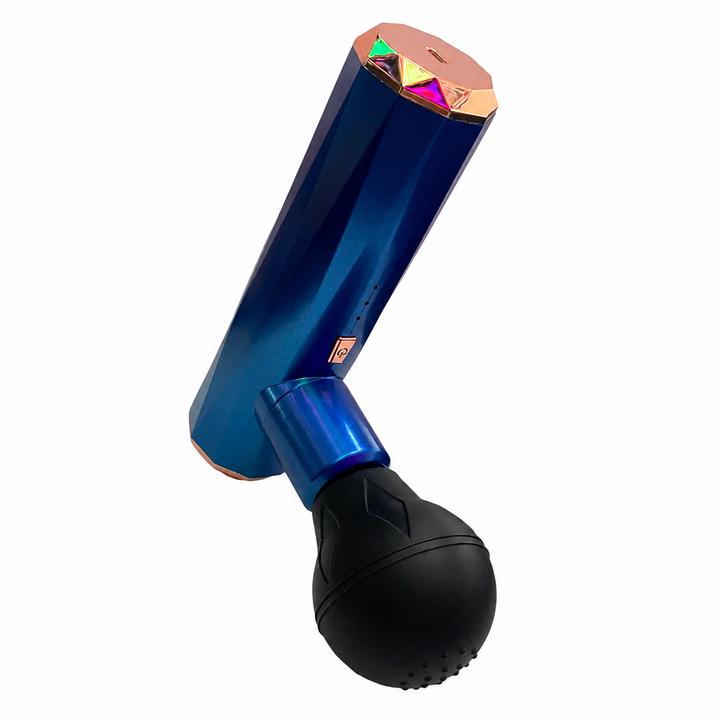 Aparat de Masaj Muscular AT PERFORMANCE® Mini Fascial Gun, 4000 RPM, Reîncărcabil, Intensitate Reglabilă, Baterie 1200mAh, Compact și Portabil