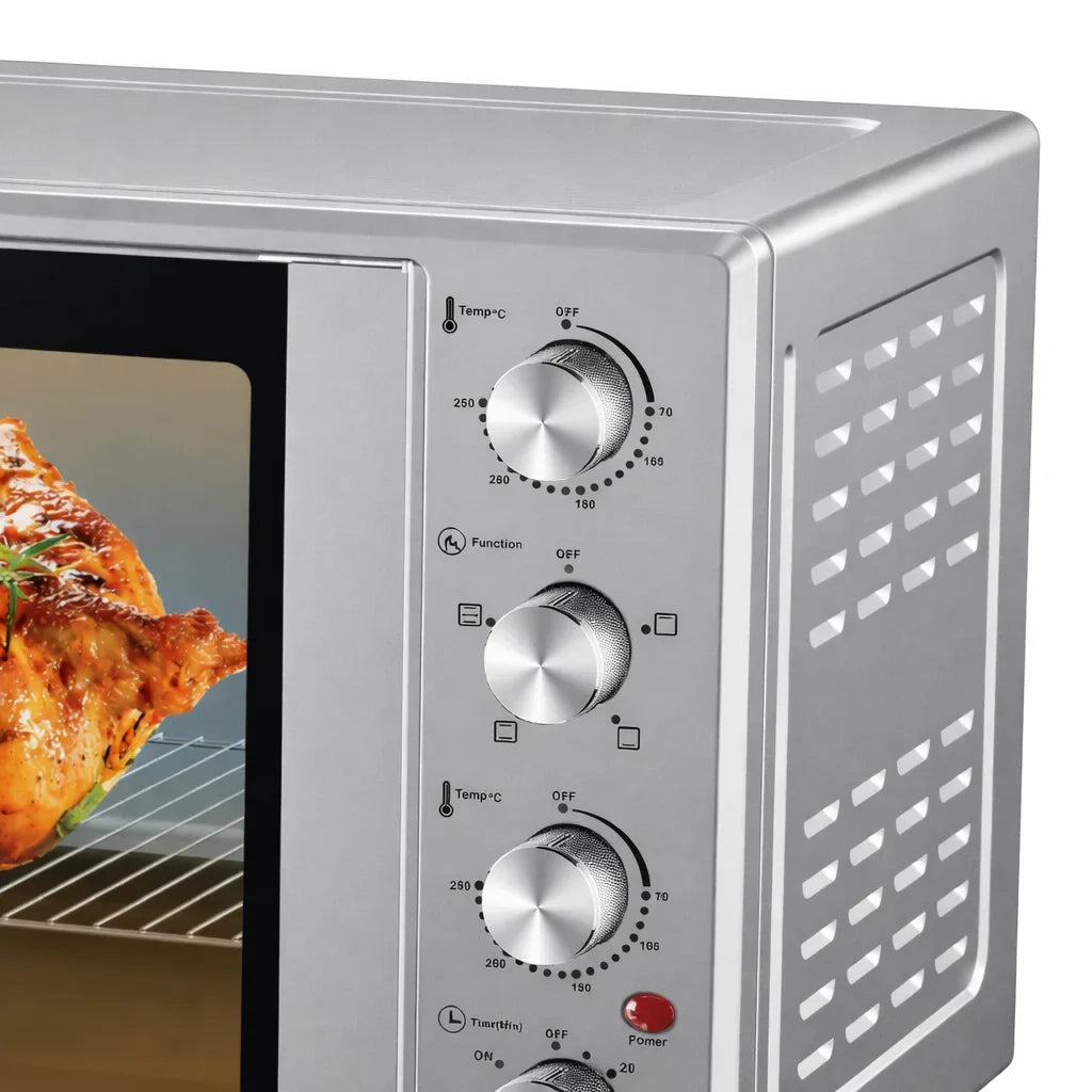 Cuptor Electric HALEY HY-513I, 65L, 3000W, Convecție, Rotisor, Timer 120 min