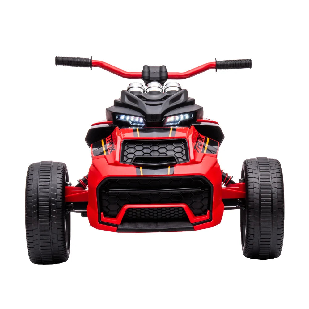 ATV Electric pentru Copii KIDOO®, 12V, Telecomandă Parentală cu Frână, 3 Trepte de Viteză, 3–7 km/h, Lumini, Sarcină Max. 30 kg