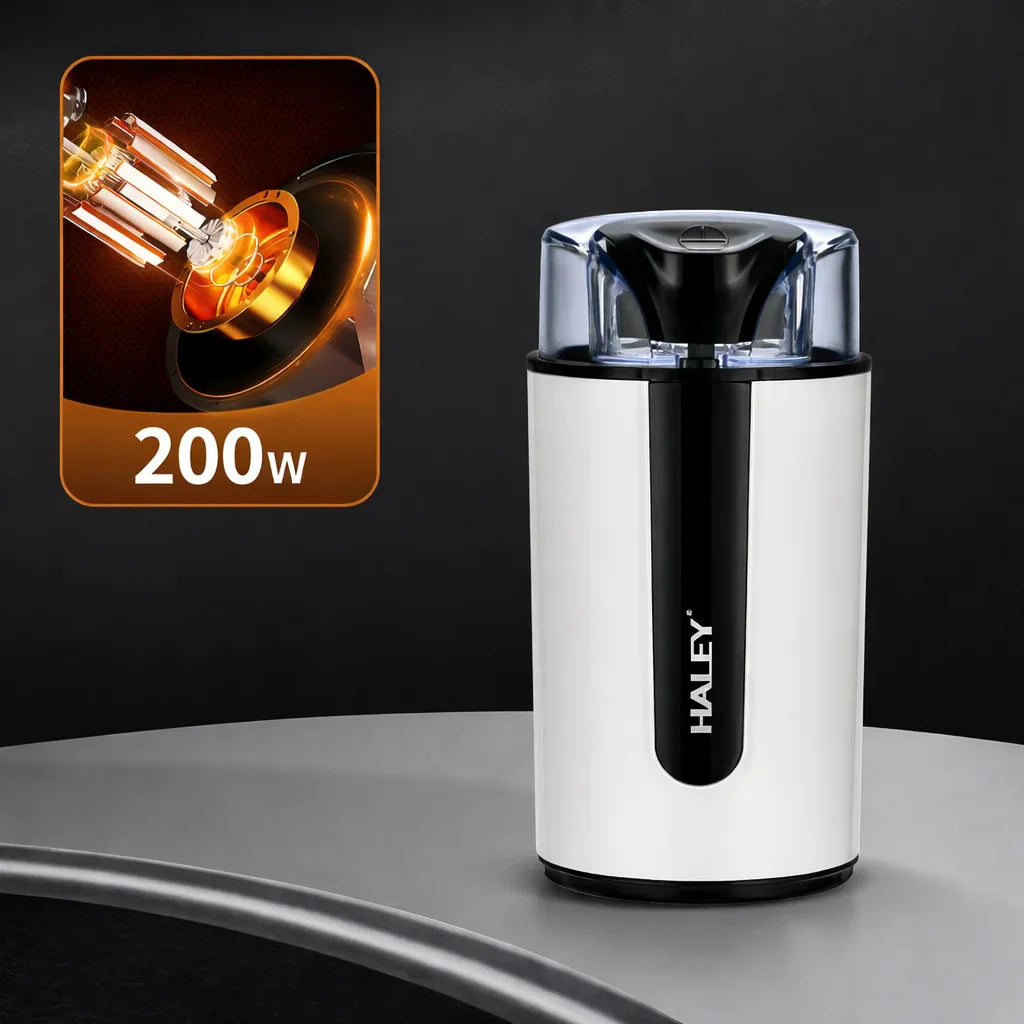 Râșniță electrică de cafea HALEY HY-212I, 200W, 75g, lame inox, până la 3 cești