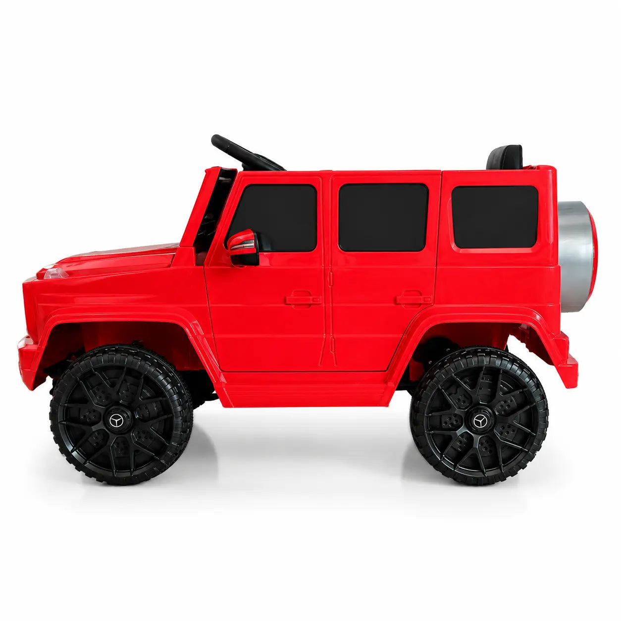 Mașină Electrică pentru Copii Tip SUV 4x4 Premium, Design Inspirat Mercedes G-Class AMG, 12V, Lumini LED, Muzică, Rosu