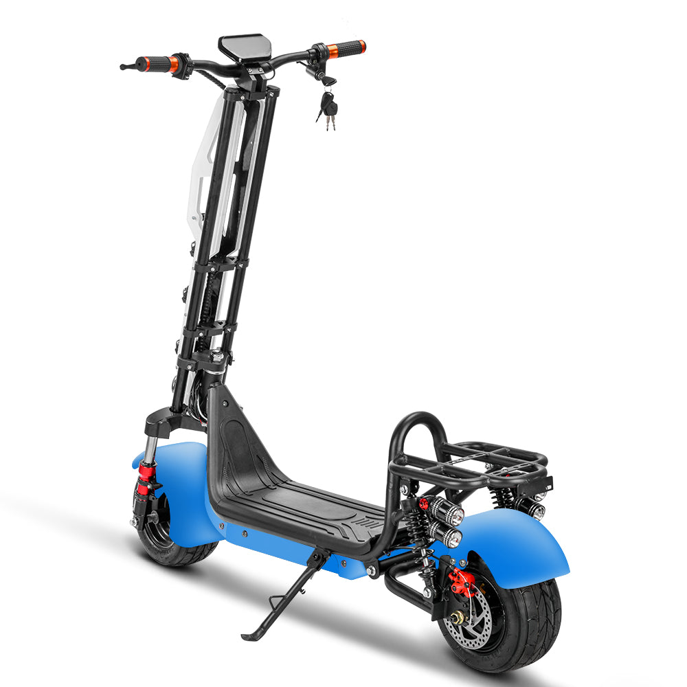Pachet Premium – Trotinetă Electrică Off-Road, AT PERFORMANCE®, 1000W pliabilă – Viteză 35 km/h, Autonomie 45 km, Baterie 48V, 12Ah + Căști KLGO True Wireless Bluetooth cu Sunet Clar și Autonomie Extinsă
