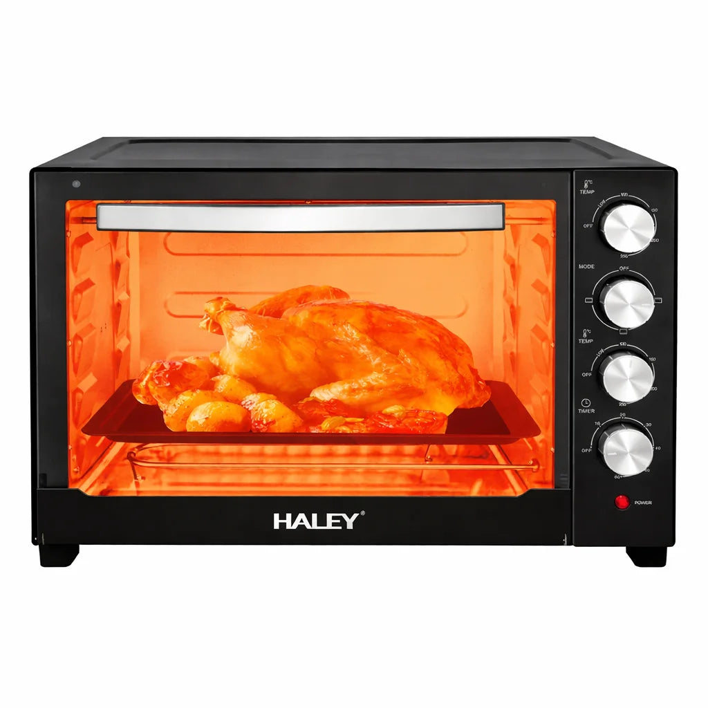 Cuptor Electric HALEY HY-5130, 60L, 2200W, Termostat 80–250°C, Timer 60 min