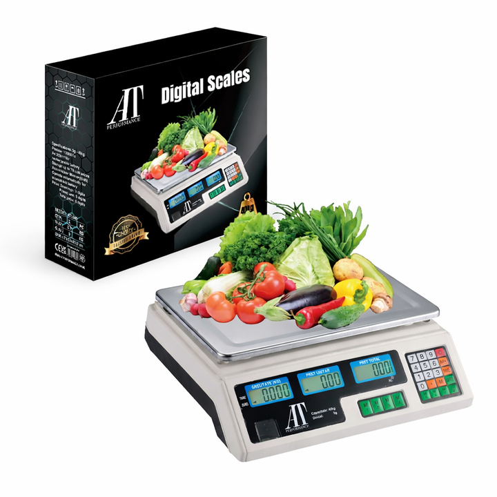 Cantar Electronic At Performance, 40 kg, Cu Afisaj LCD