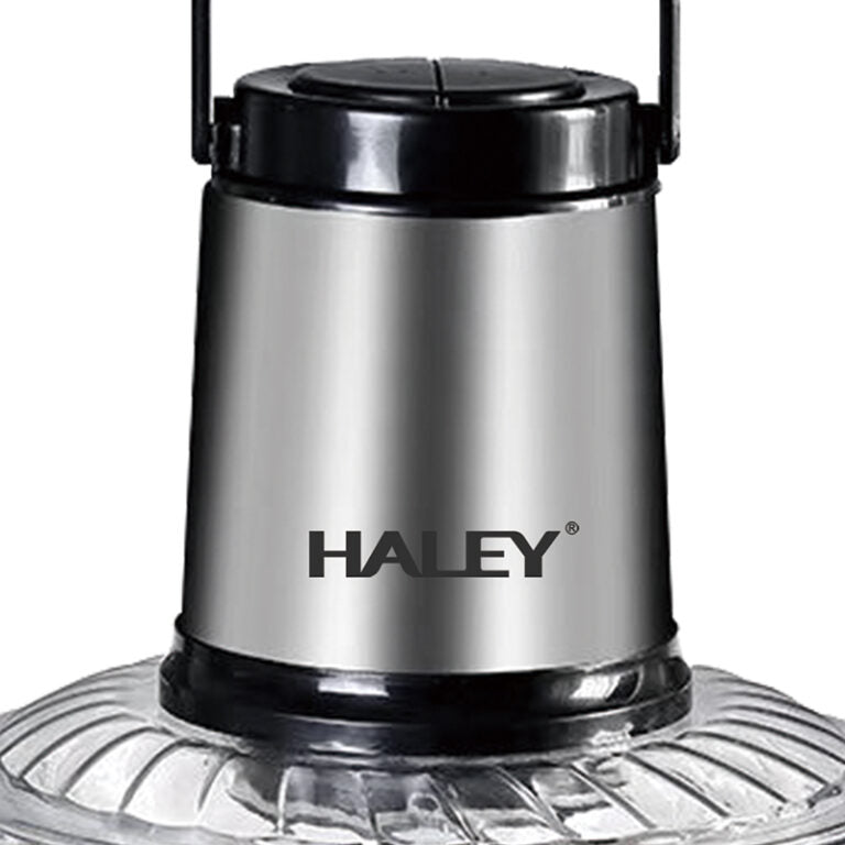 Tocător Electric HALEY HY-1226, 3L, 1200W, Bol din Sticlă, 4 Lame Inox