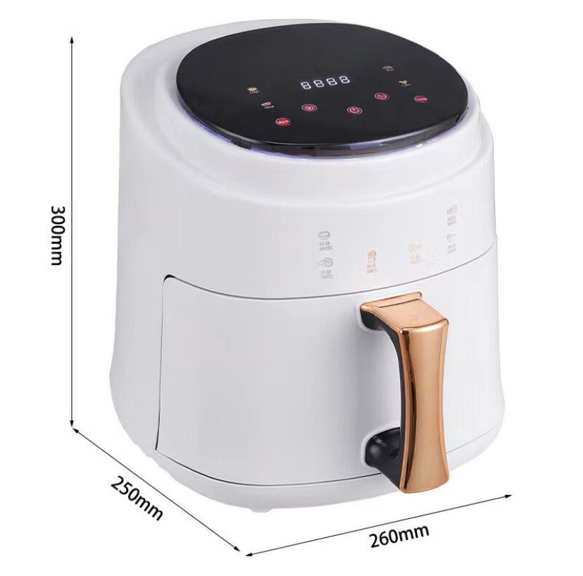 Friteuză cu Aer Cald Fry Digital AT PERFORMANCE® 8L, 2400W, 8 Programe, Temperatură Reglabilă, Timer 60 Min – CADOU 100 Buc Hârtii de Copt