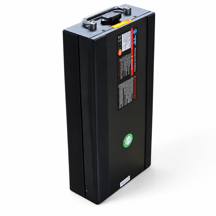 Acumulator Li-Ion pentru Scuter Electric, 60V 20Ah, 1200Wh, Carcasă Metalică, Mâner pentru Transport, 33 × 19 × 8 cm