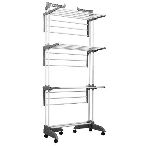 Uscator Vertical pentru Rufe Haine Mobil GRI