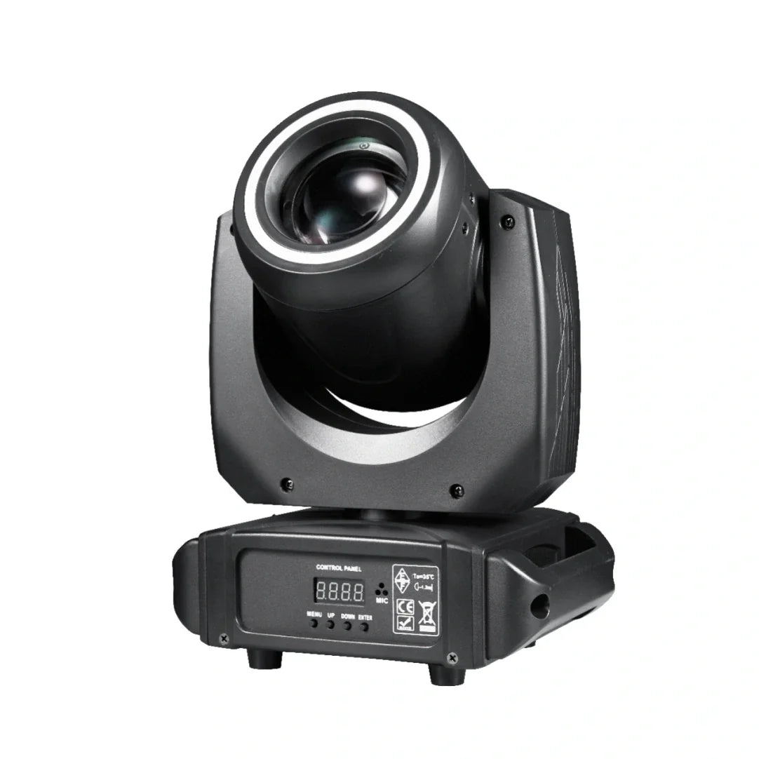 Moving Head LED Small Steeler Abyss – Lyra LED Profesională cu Prismă 18 Fațete, Gobo 8 Modele, Scanner DMX512 14CH, Efect Voice-Activated pentru Club, Disco, Scenă și Evenimente