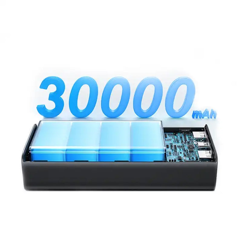 Baterie Externă USAMS, 30000mAh, 22.5W Fast Charge cu Display Digital LED