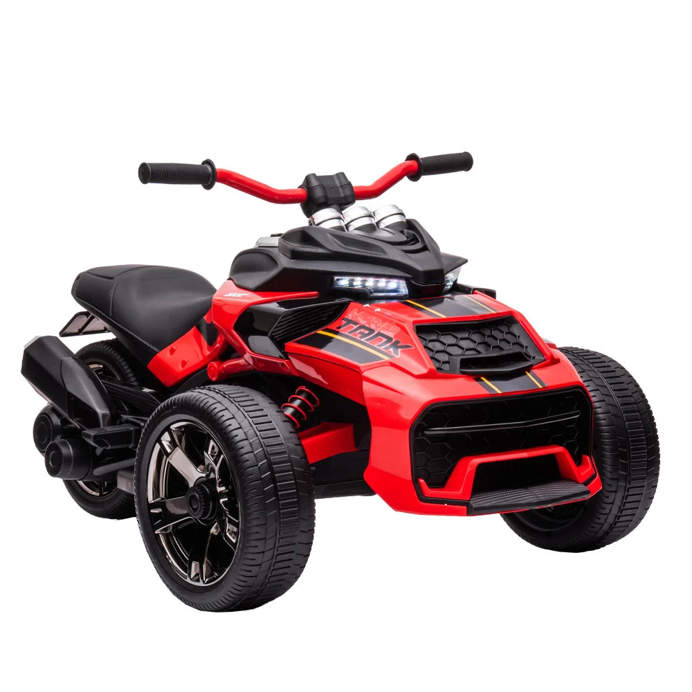 ATV Electric pentru Copii KIDOO®, 12V, Telecomandă Parentală cu Frână, 3 Trepte de Viteză, 3–7 km/h, Lumini, Sarcină Max. 30 kg