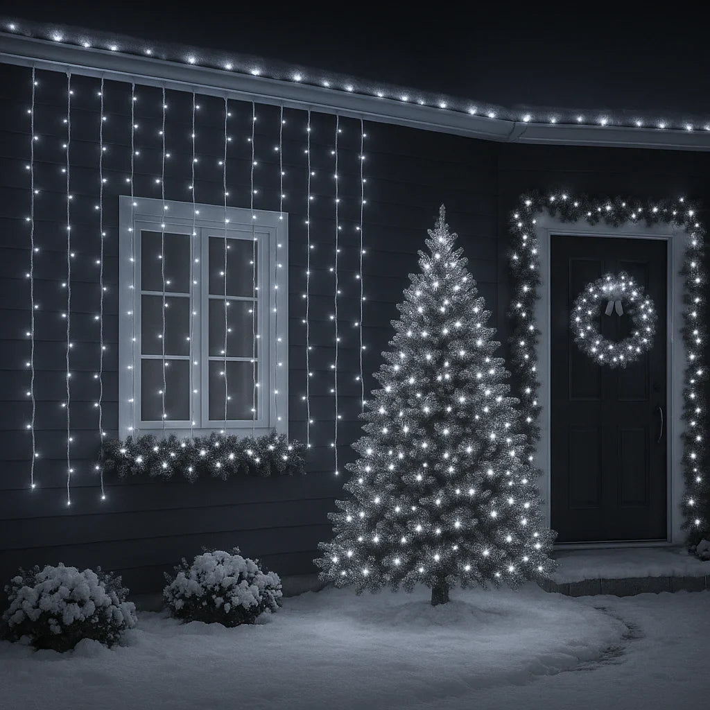 Instalație luminoasă tip perdea AT Performance 3x2M, 240 LED, IP65, efect curgere