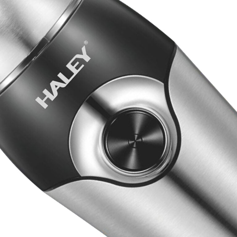 Râșniță Electrică Haley 300W din Inox, 500g, Măcinare Rapidă, Lame din Oțel, Siguranță Avansată