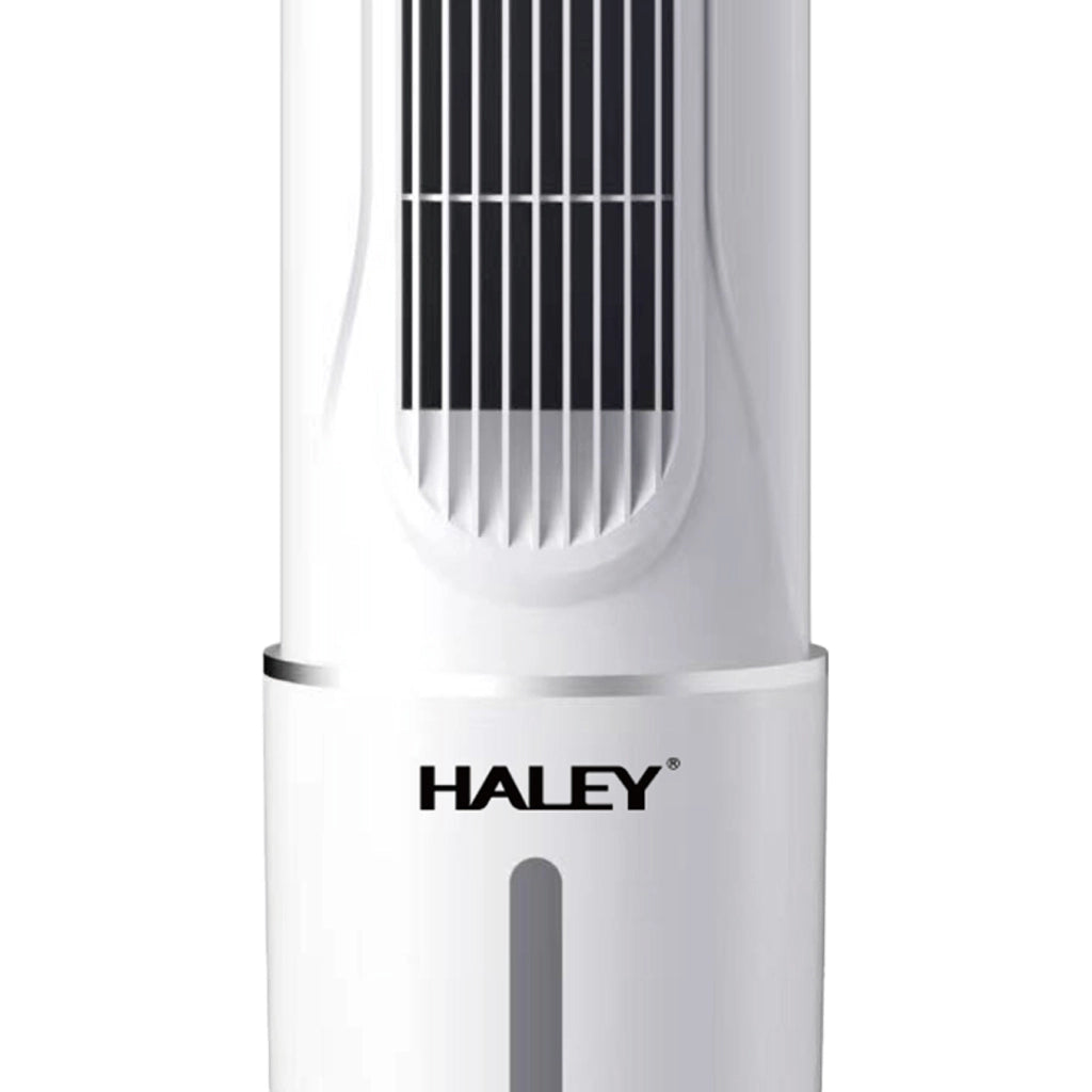 Răcitor de Aer Tip Turn HALEY HY-6117, 2000W, Rezervor 4,5L, 3 Trepte de Viteză, Oscilație Automată, Telecomandă, Timer, Display LED, Alb