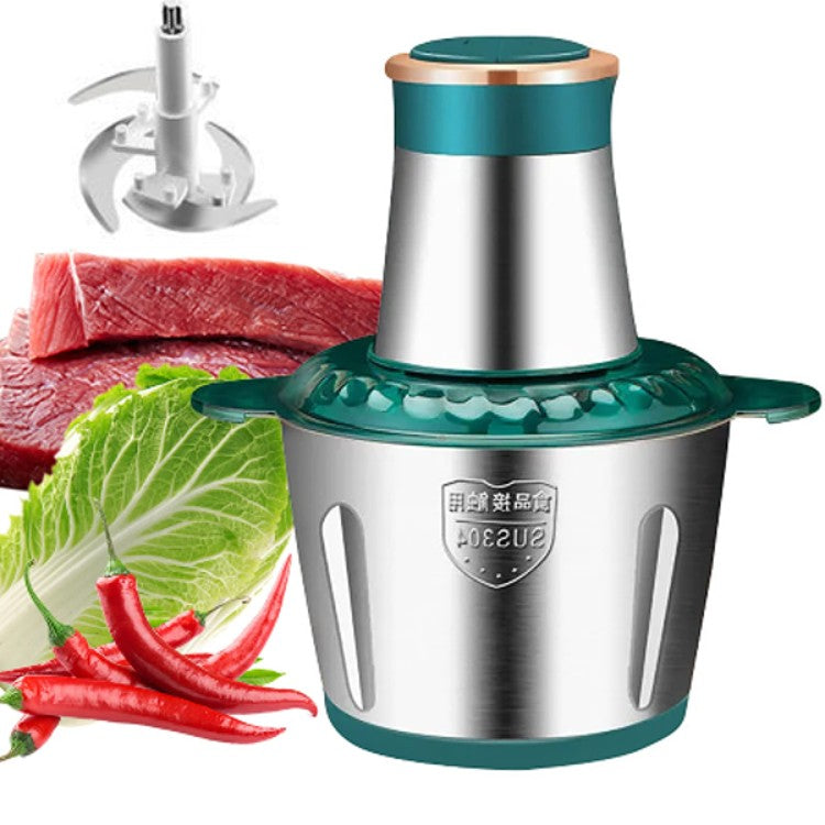 Tocator Electric Profesional, Bol 2L Inox, Putere 250W, 4 Lame, Carne si Legume.