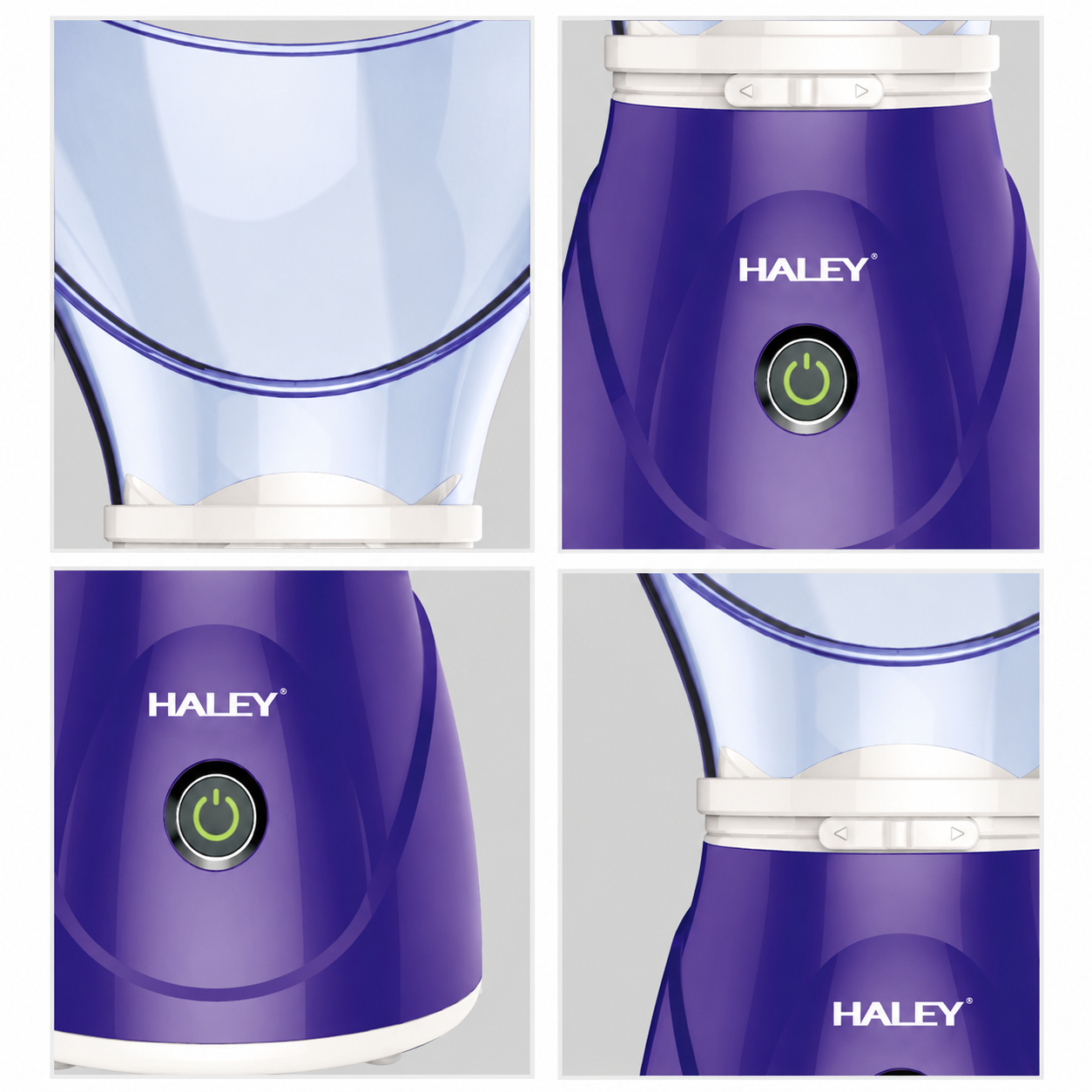 Saună Facială Cu Aburi Haley HY-6500, 200W, Vaporizator Facial Pentru Curățare Și Hidratare, Încălzire Rapidă, Temperatură Constantă, Mască Facială, Mov