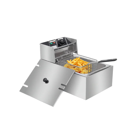 Friteuza Electrică Profesională din Inox – Putere 2500W, 6L
