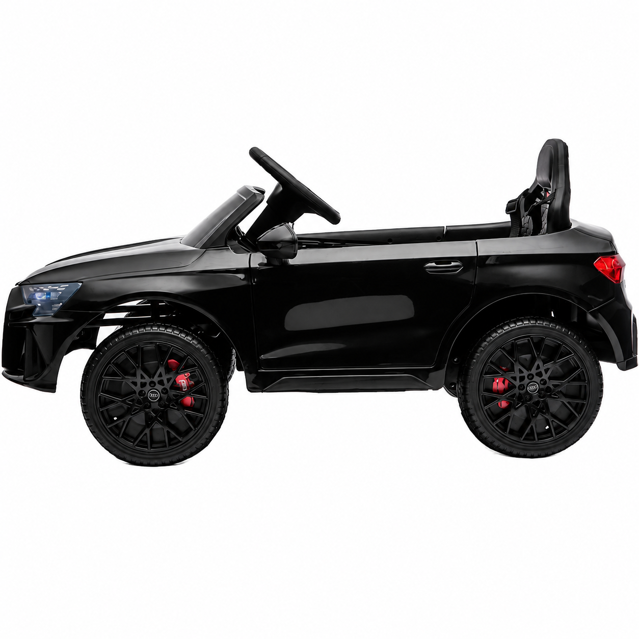 Mașinuță Electrică Pentru Copii KIDOO Audi RS 3 Sportback 2025, Licență Oficială Audi, 12V 4.5Ah, Telecomandă 2.4G, 3 Viteze, Bluetooth, USB, Lumini LED, Alb