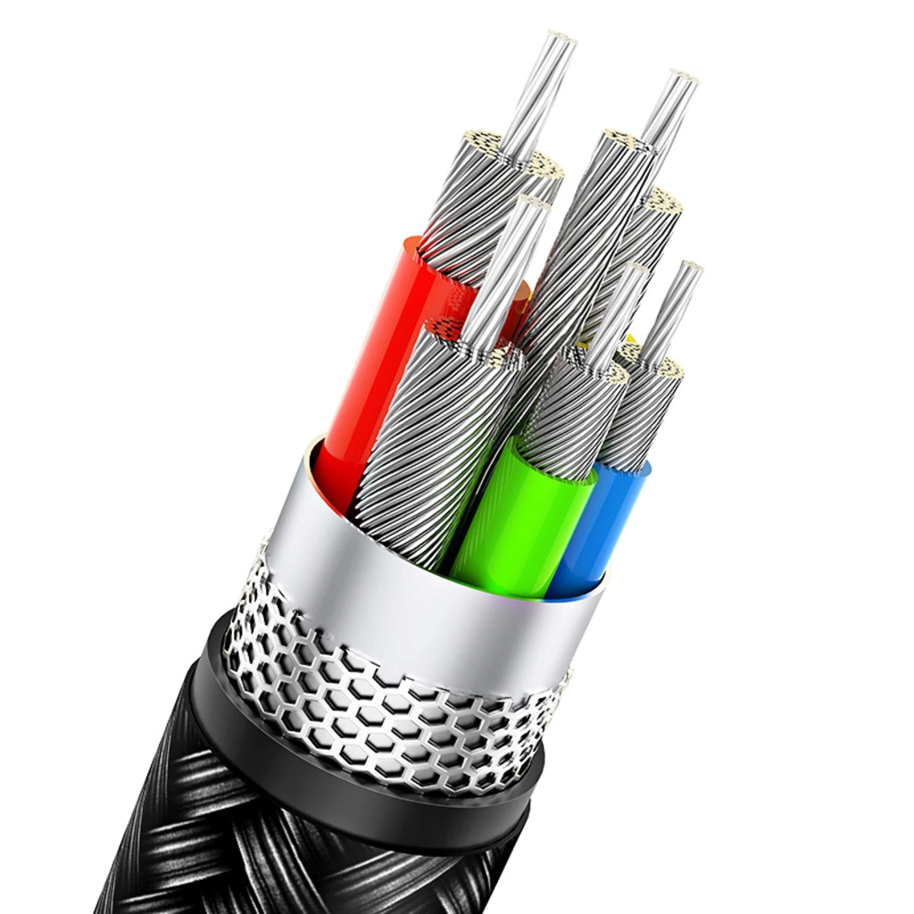 Cablu de incarcare împletit 3 în 1 USAMS, Lightning - USB-C - Micro USB, 5V, 1.2m