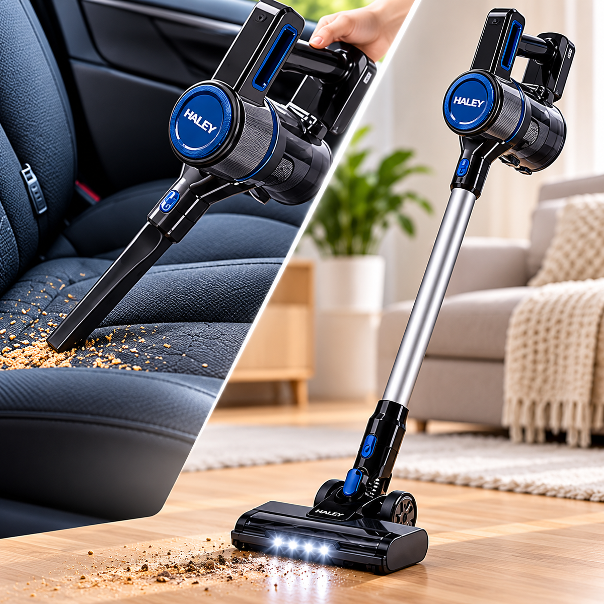 Aspirator portabil HALEY HY-3913 pentru casa si interior auto